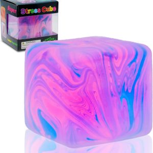NeeDoh Nice Cube – Solid Squish – Pink & Blue